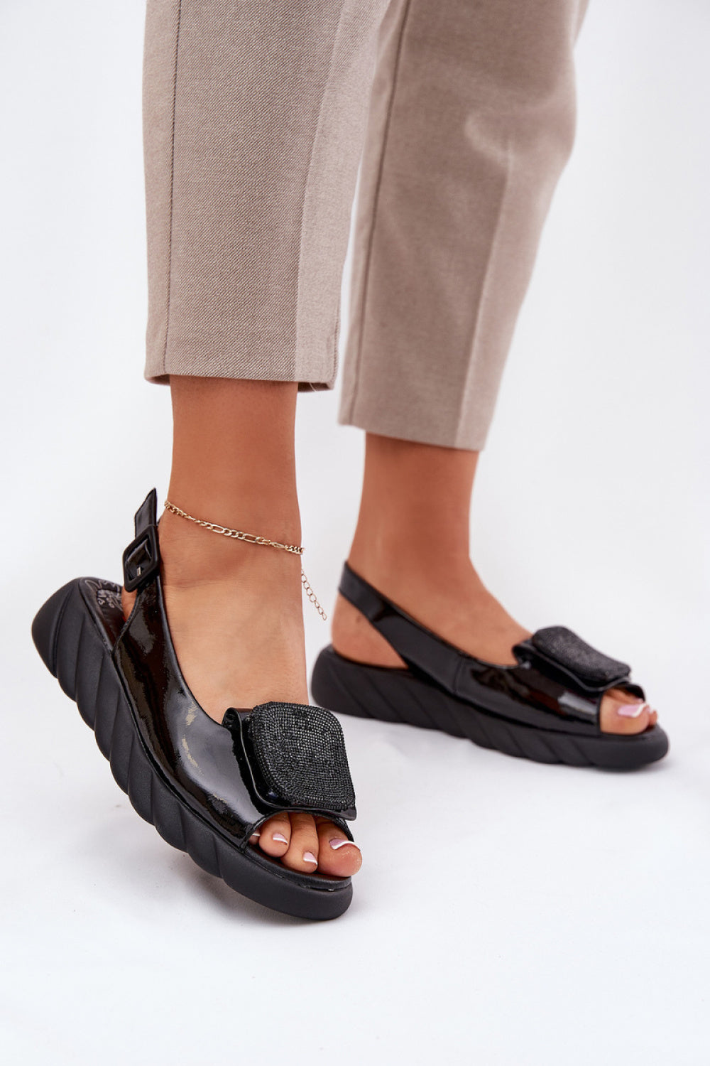 Sandales femme Step in style Cothurnes Cothurnes — noir