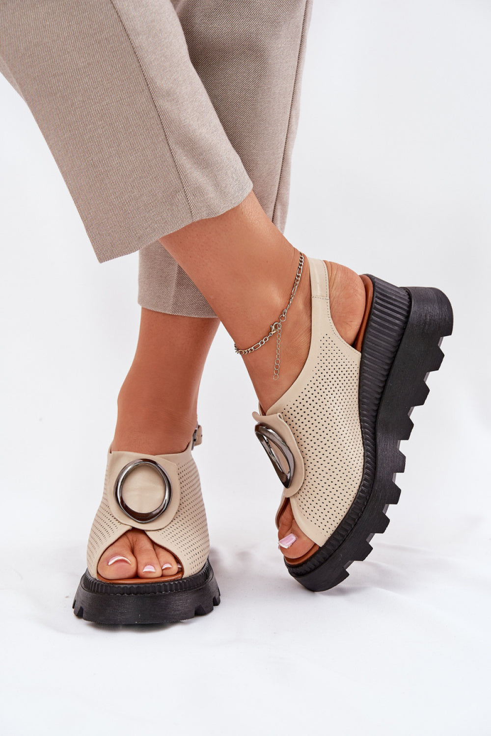 Sandales femme Step in style Cothurnes Cothurnes — beige