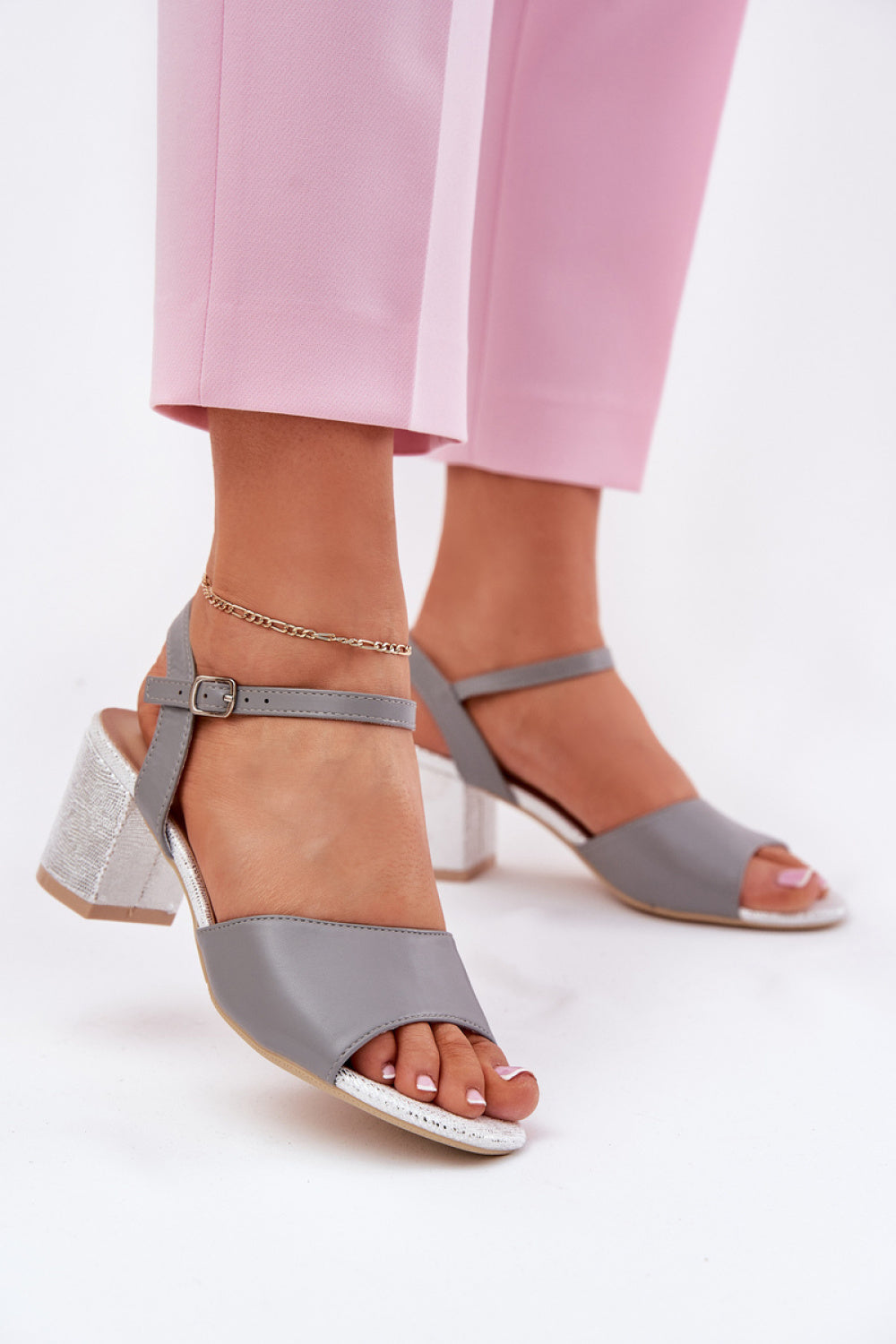 Sandales femme Step in style À Talons À — gris
