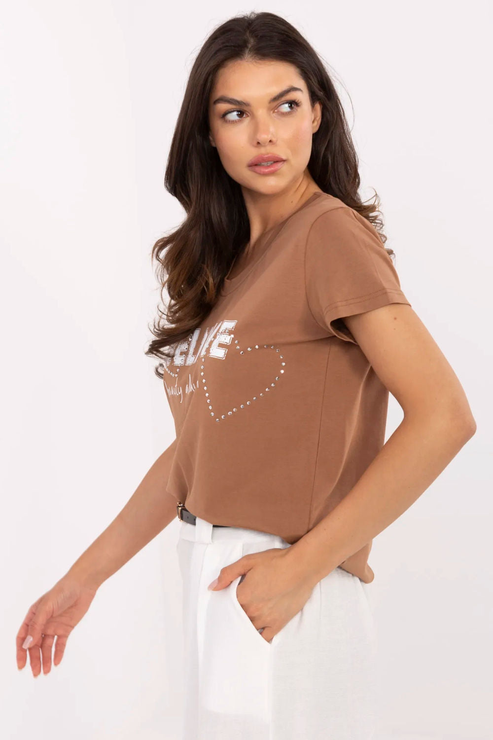 Blouse femme Factory Price T Shirt T — brun