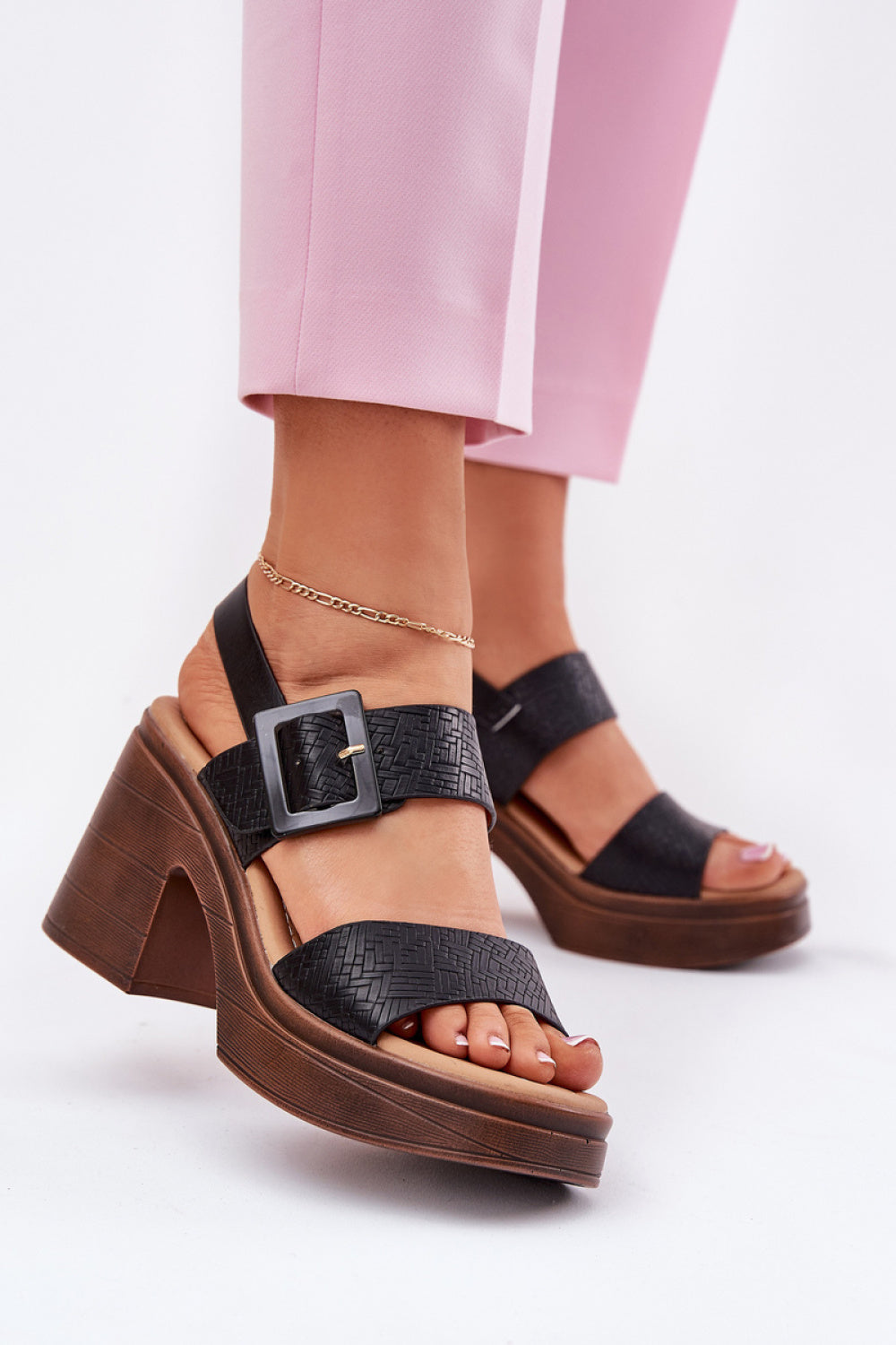 Sandales femme Step in style À Talons À — noir