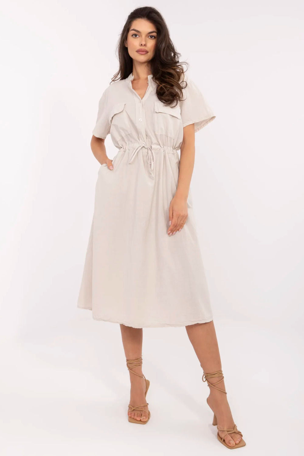 Robe femme Italy Moda De Jour De — beige