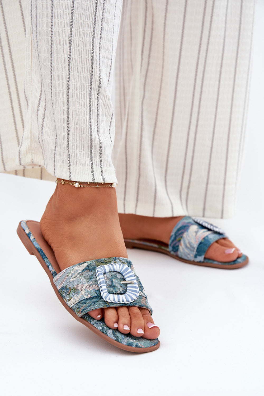 Sandales femme Step in style Clacquettes Clacquettes — bleu