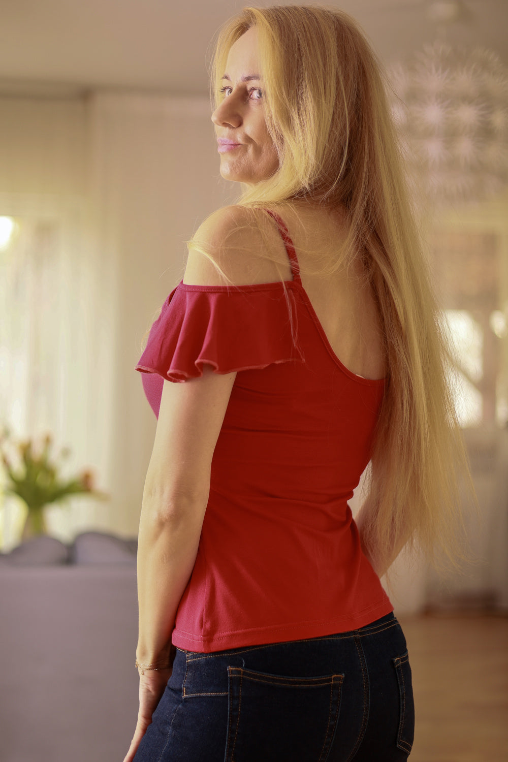 Blouse femme Mirale Chemisier Chemisier — rouge