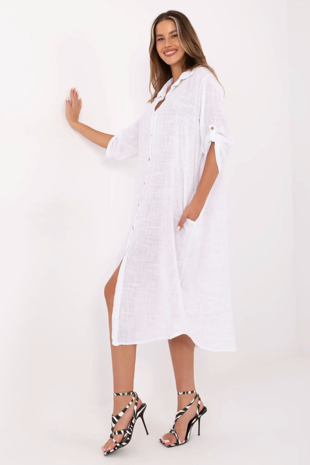 Robe femme Och Bella De Jour De — blanc