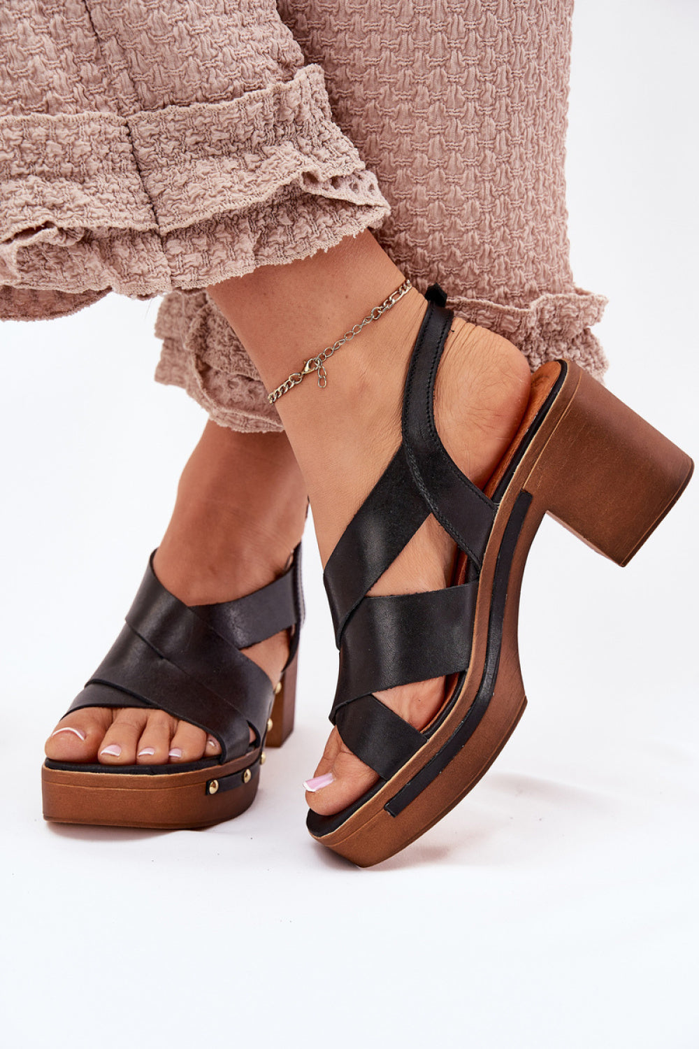 Sandales femme Step in style À Talons À — noir