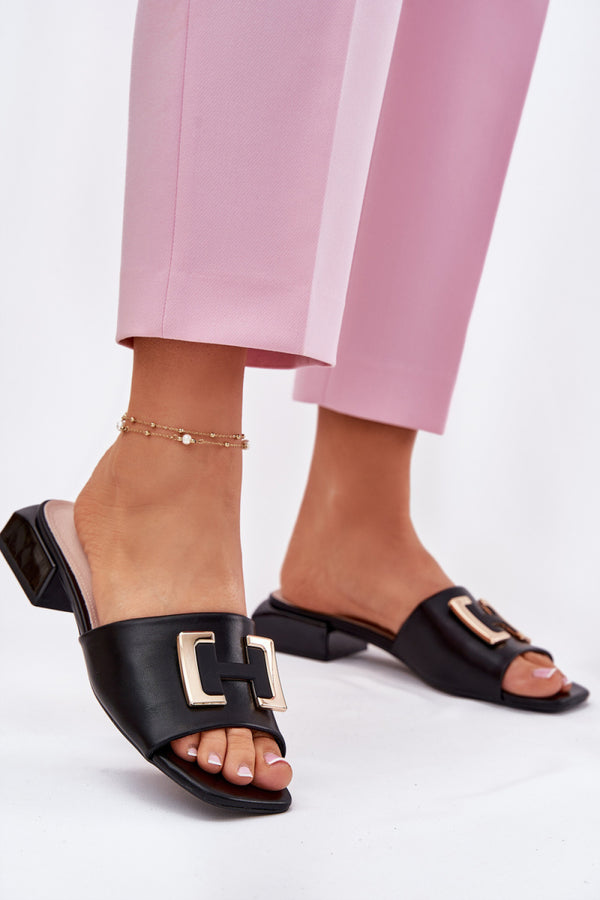 Sandales femme Step in style Clacquettes Clacquettes — noir