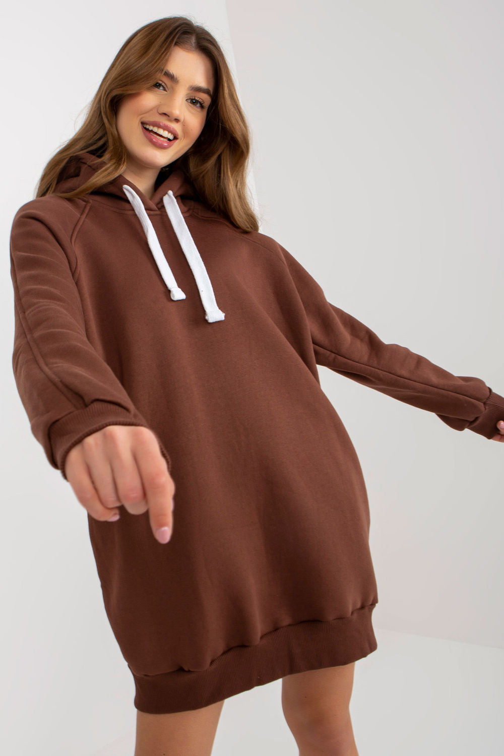 T-shirt femme Ex Moda Sweatshirt Sweatshirt — brun