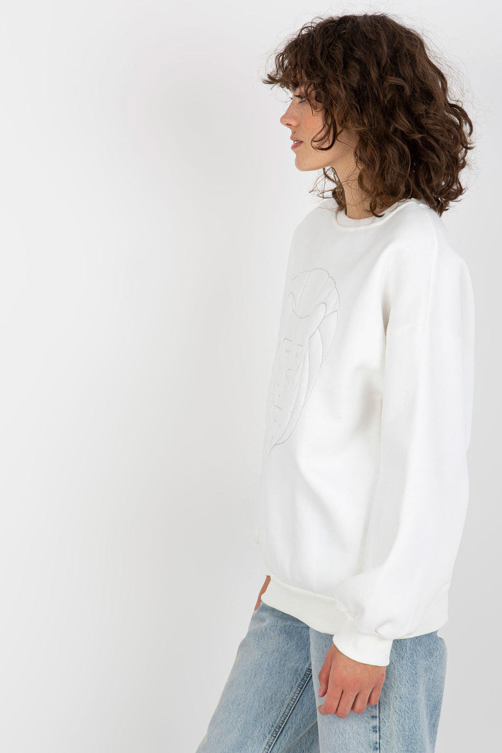T-shirt femme Ex Moda Sweatshirt Sweatshirt — beige
