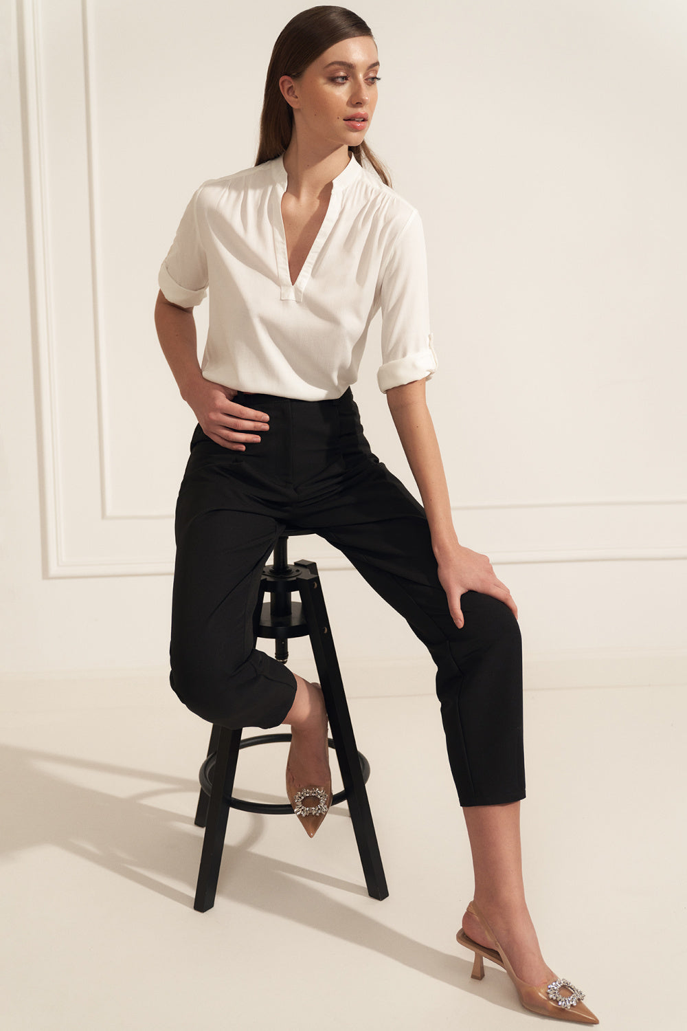 Blouse femme Nife Chemisier Chemisier — beige