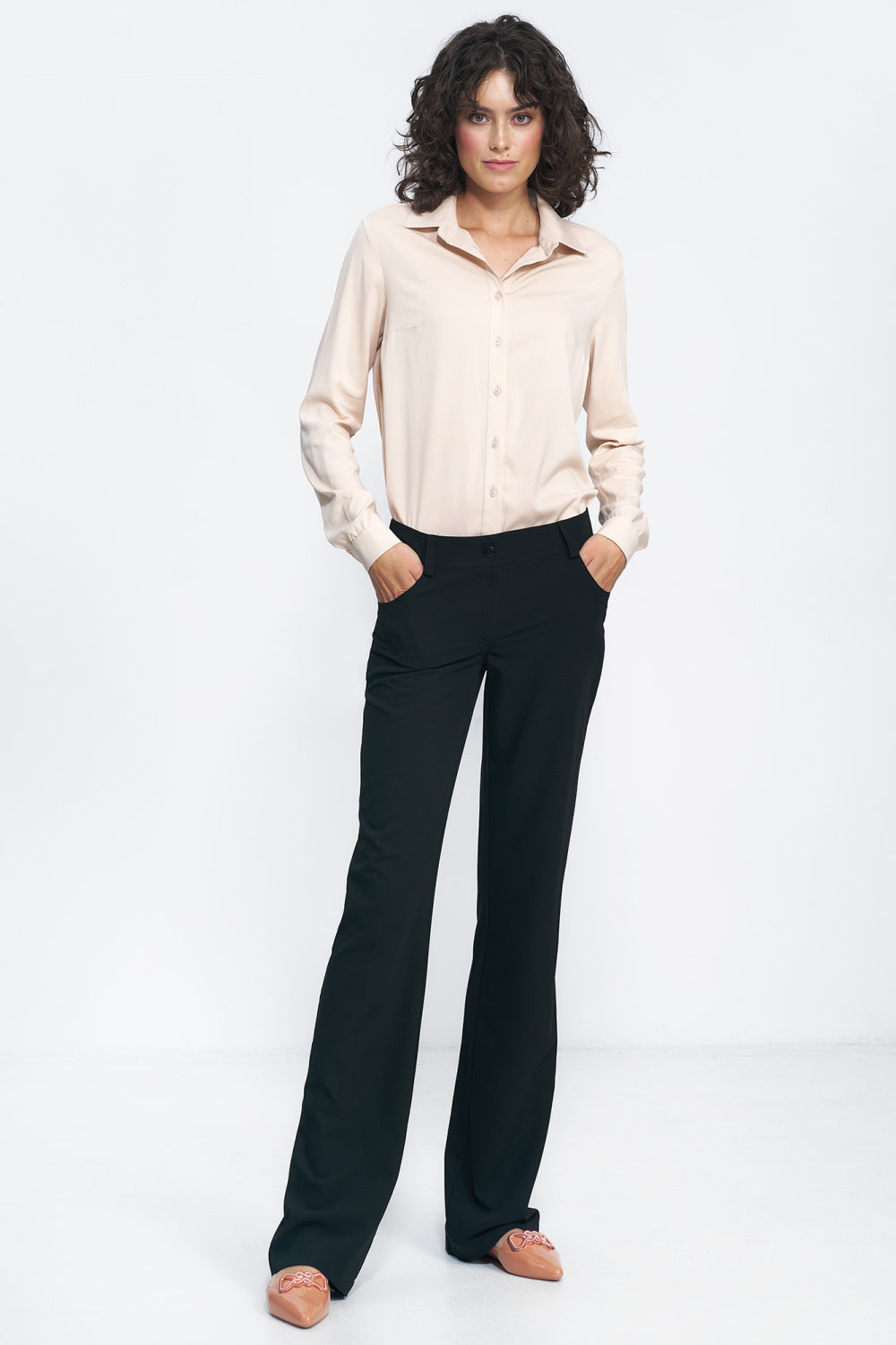 Chaussures à talons femme Nife Pantalon Long Pantalon — noir