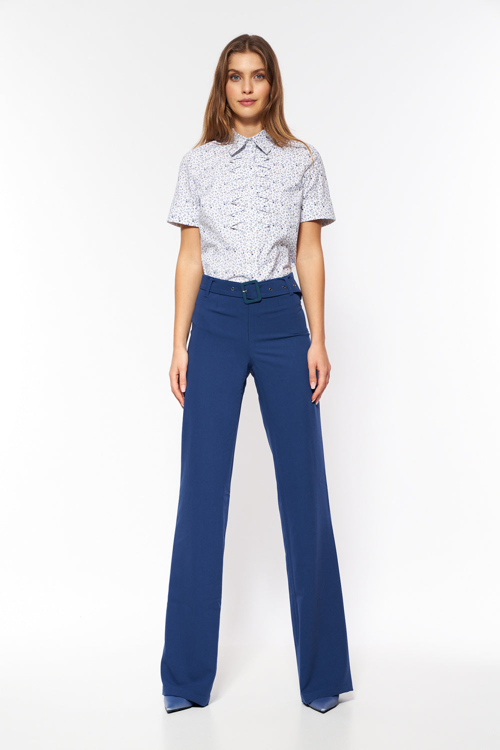 Chaussures à talons femme Nife Pantalon Long Pantalon — bleu