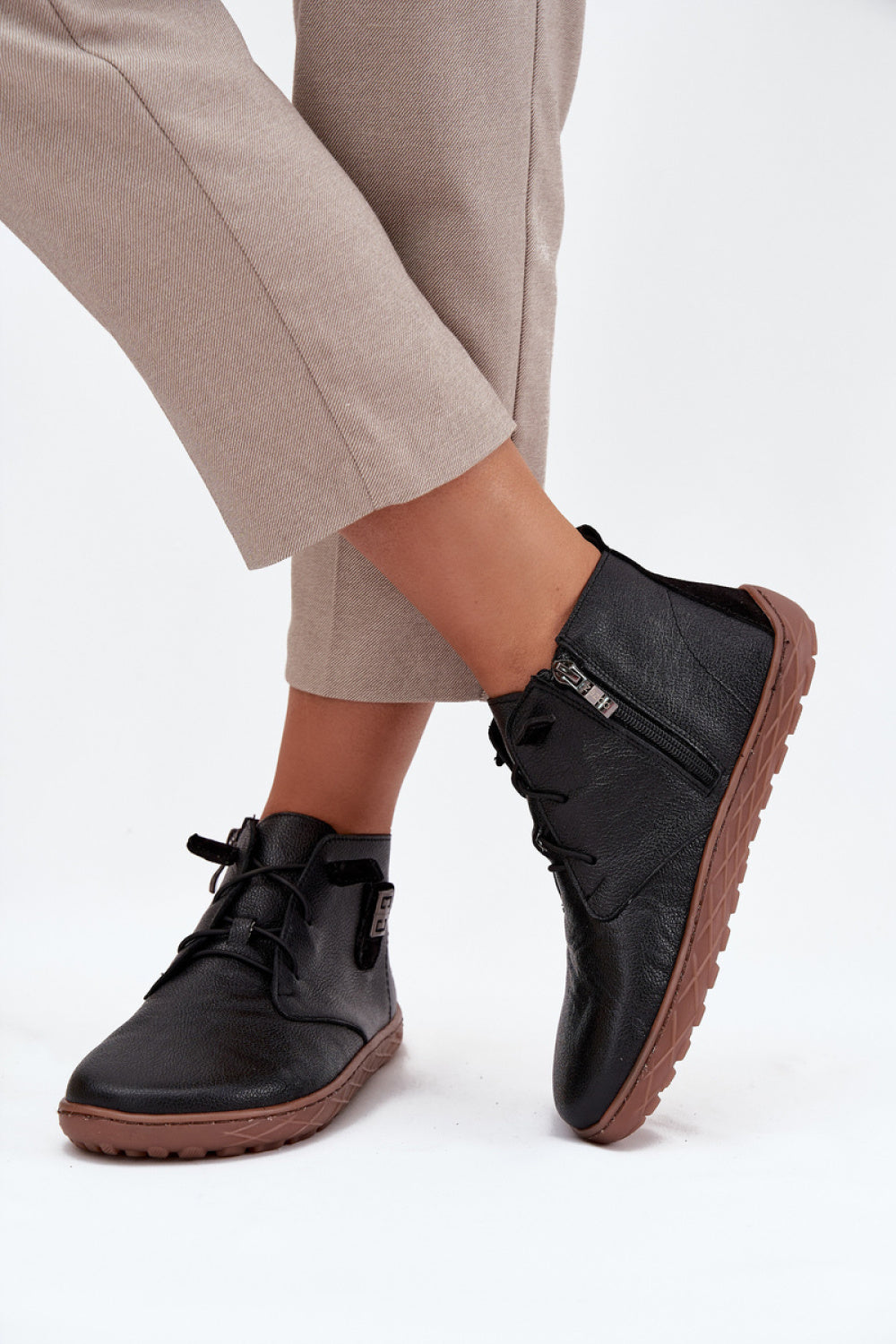 Bottes femme Step in style Pieds Nus Pieds — noir