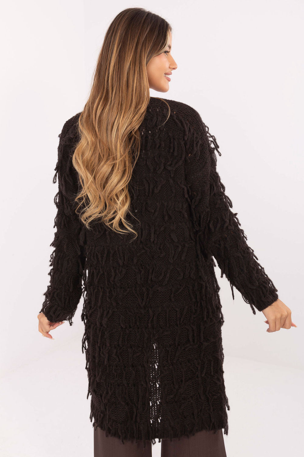Cardigan femme Rue Paris — brun