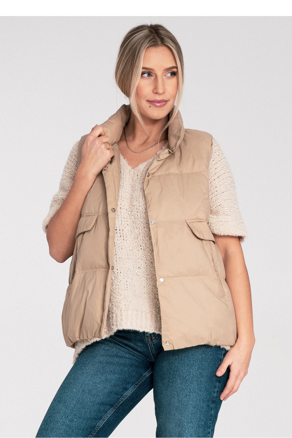 Gilet femme Figl — beige