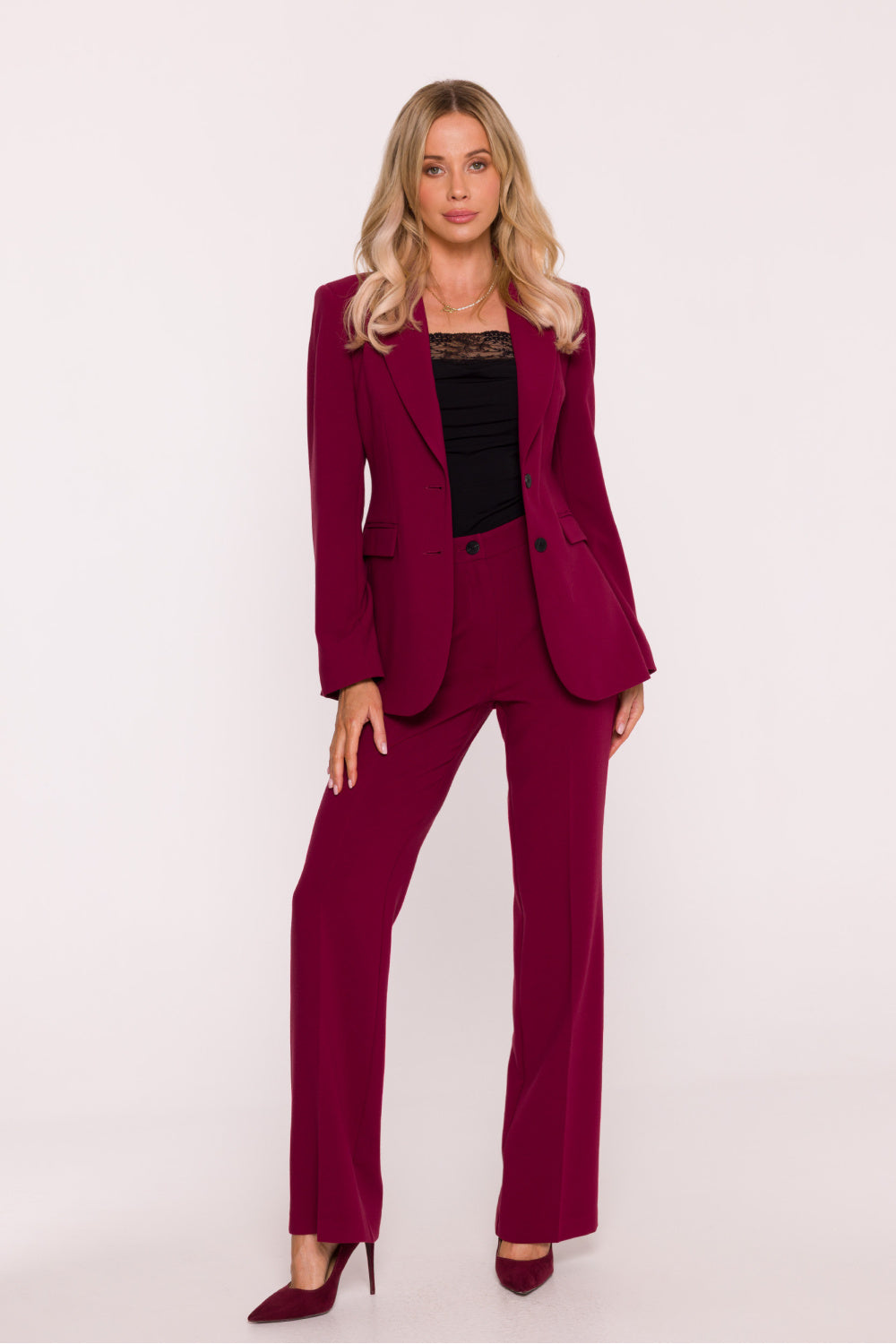 Chaussures à talons femme Stylove Pantalon Pantalon — rouge