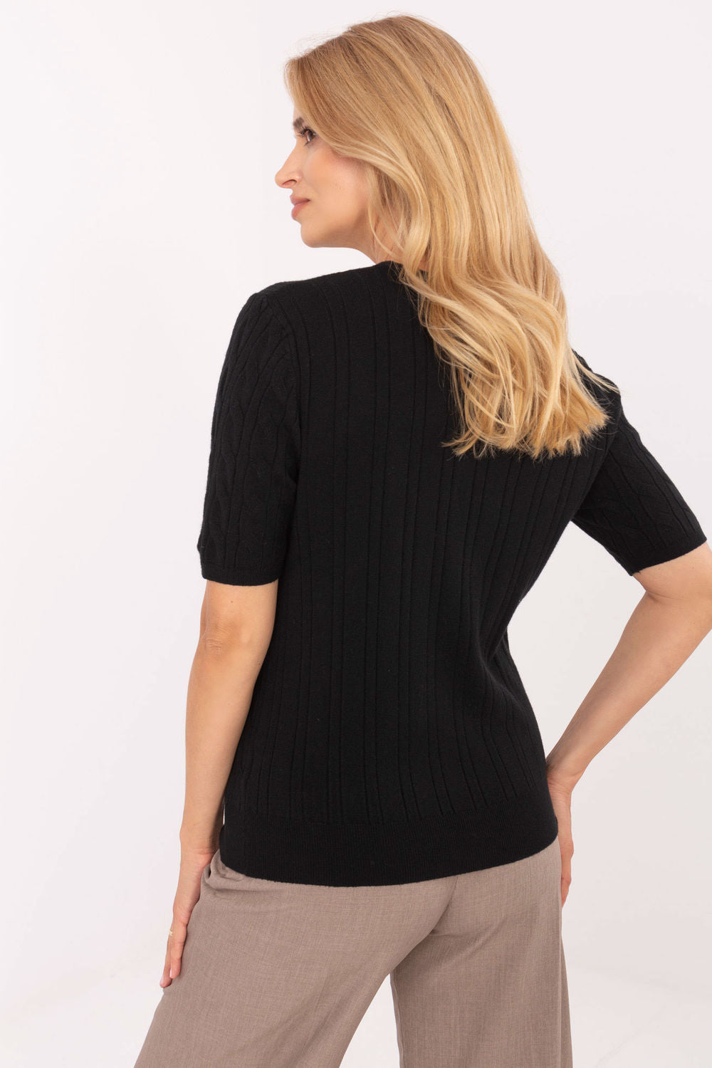 Pull femme Factory Price À Manches Courtes — noir
