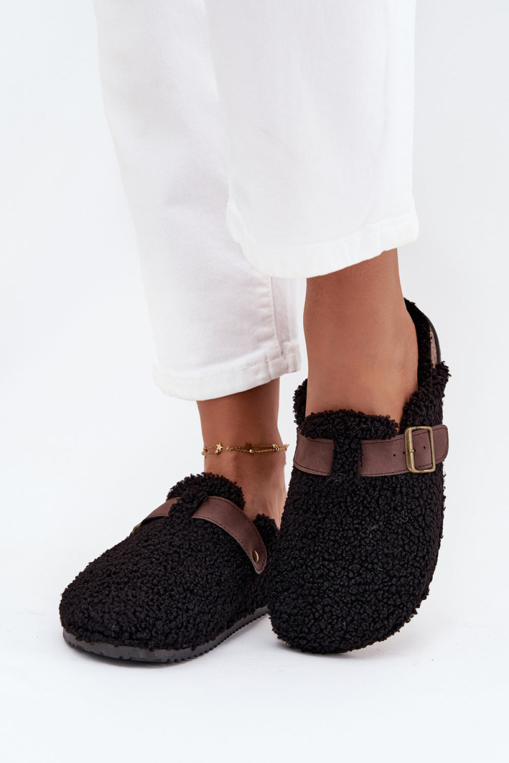 Pantalon femme Step in style Pantoufles Pantoufles — noir