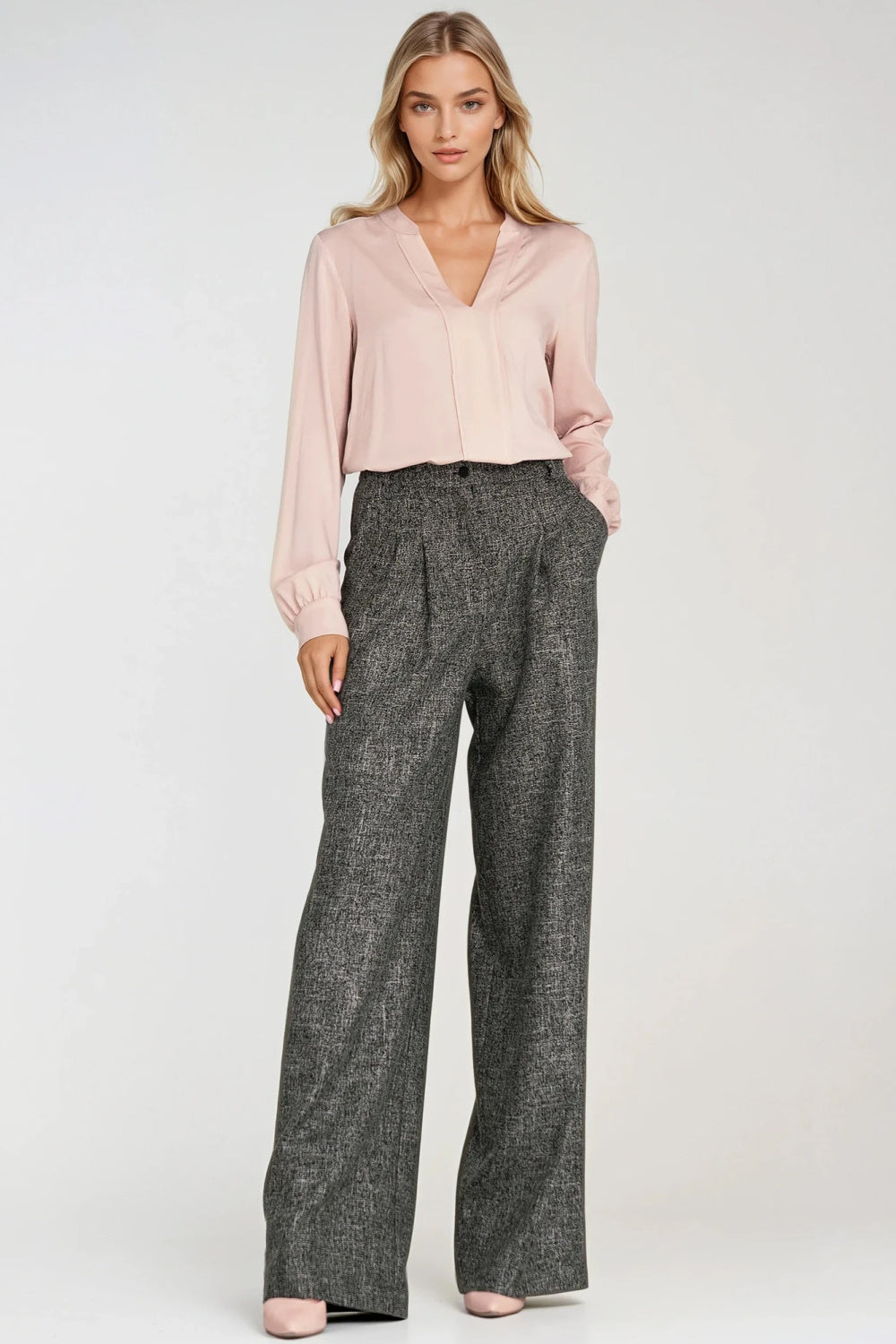 Chaussures à talons femme Nife Pantalon Long Pantalon — noir