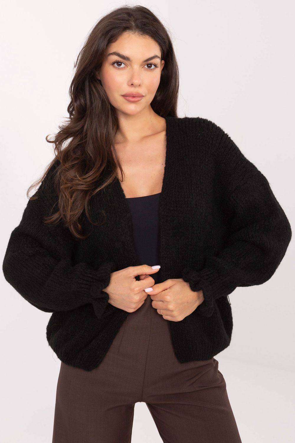 Cardigan femme Rue Paris — noir
