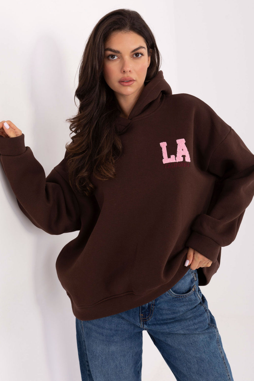 T-shirt femme Factory Price Sweatshirt Sweatshirt — brun