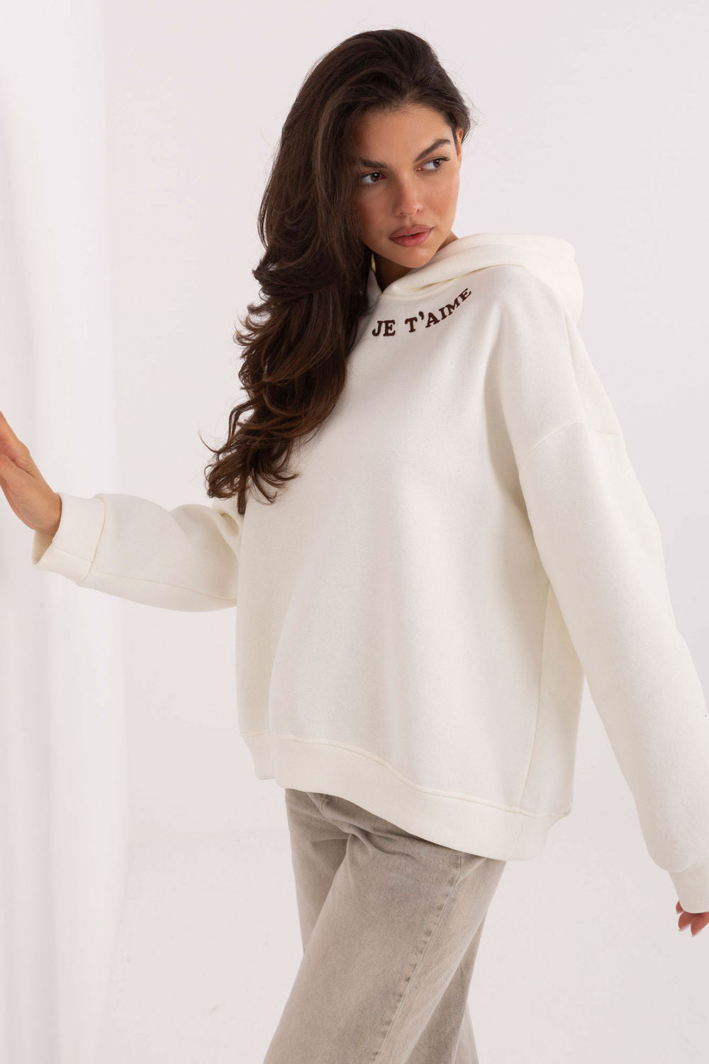 T-shirt femme Factory Price Sweatshirt Sweatshirt — beige