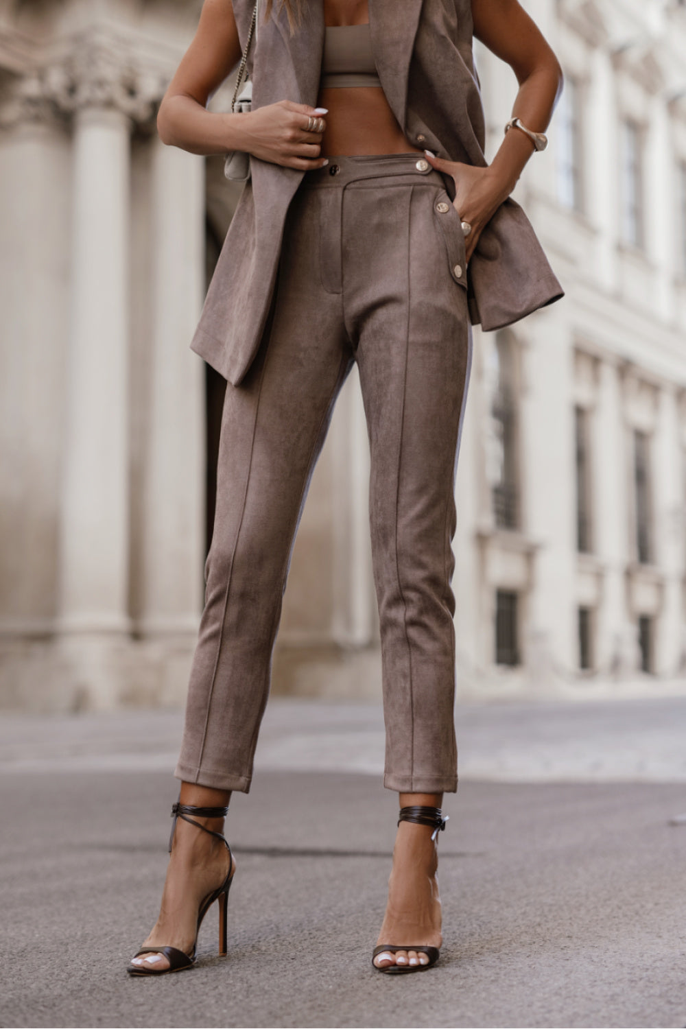 Chaussures à talons femme LaBalancia Pantalon Pantalon — brun