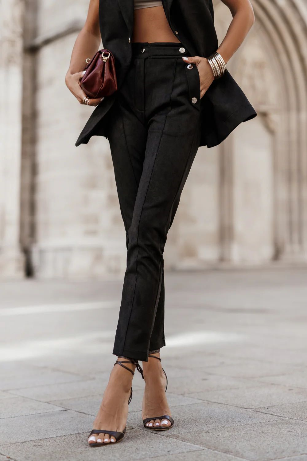 Chaussures à talons femme LaBalancia Pantalon Pantalon — noir