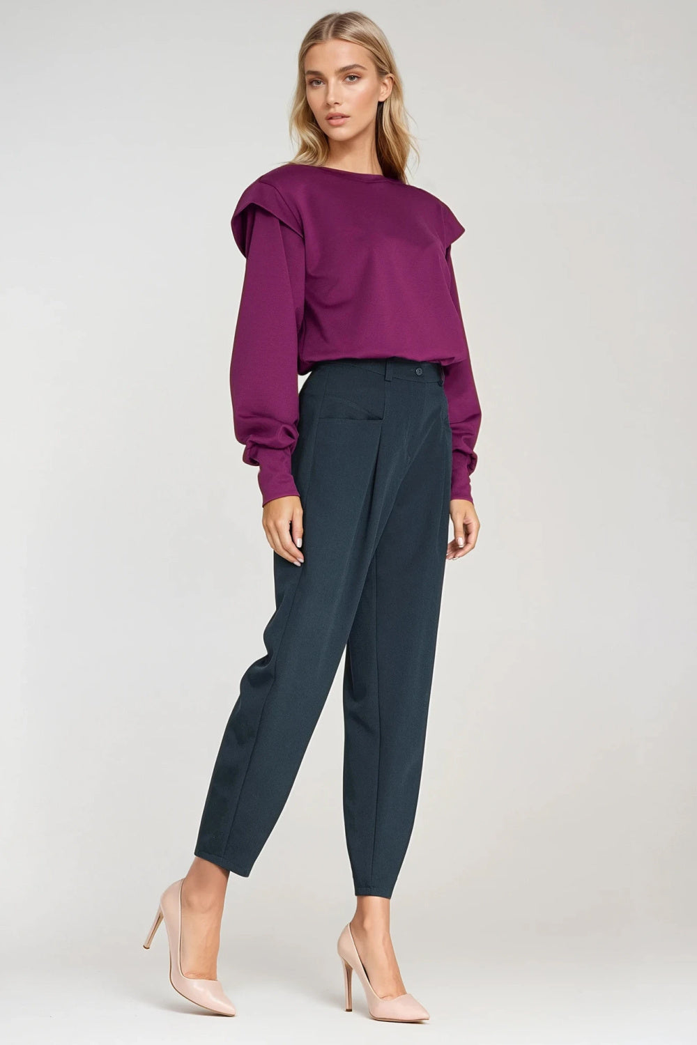Chaussures à talons femme Nife Pantalon Pantalon — bleu marine