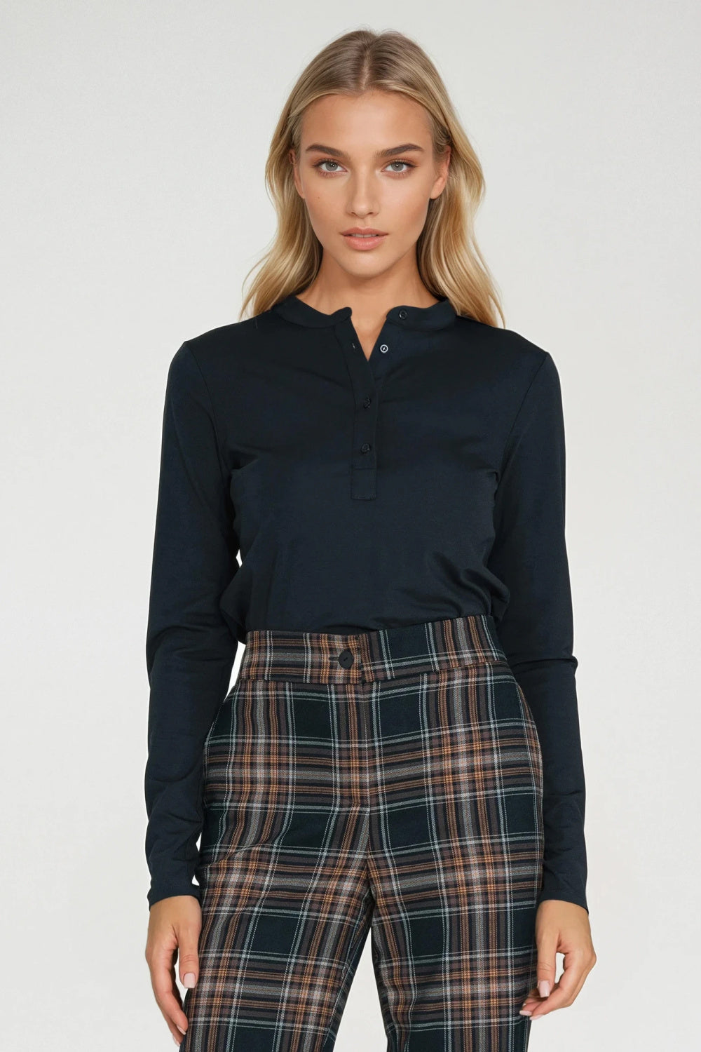 Blouse femme Nife Chemisier Chemisier — bleu marine