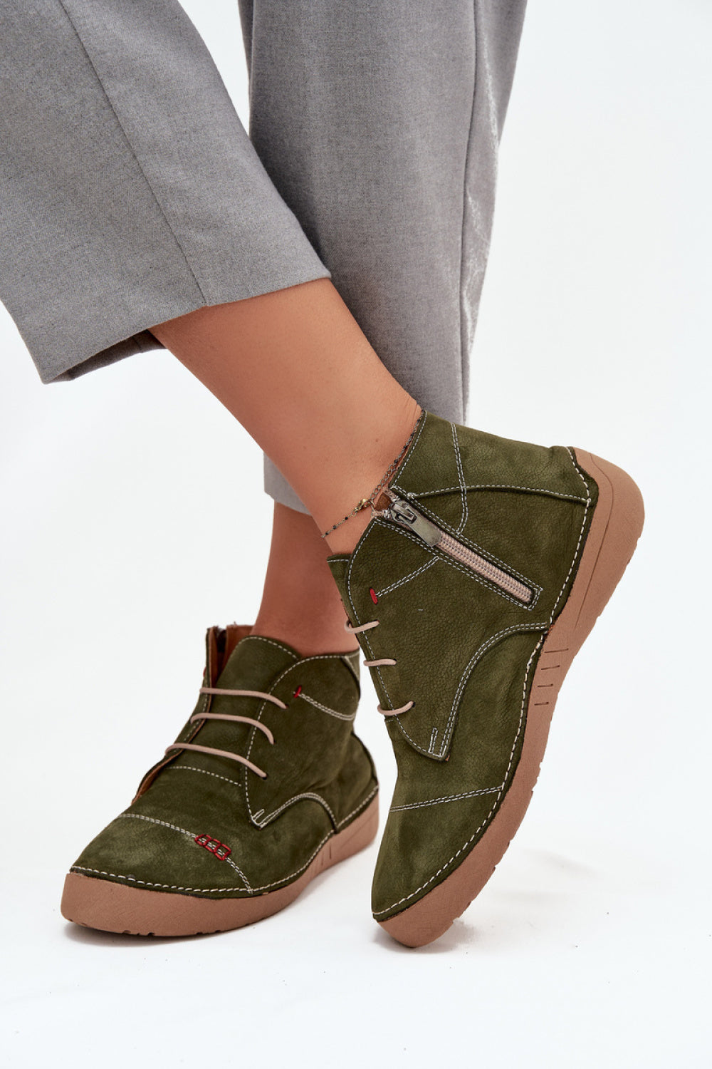 Bottes femme Step in style Chaussures Basses Chaussures — vert