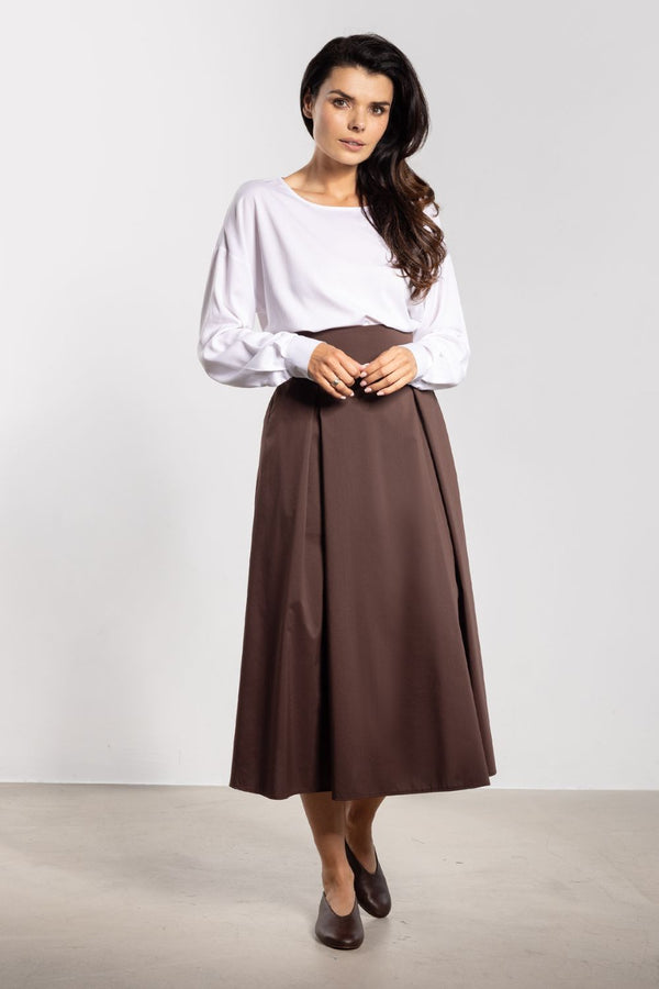 Jupe femme awama — brun