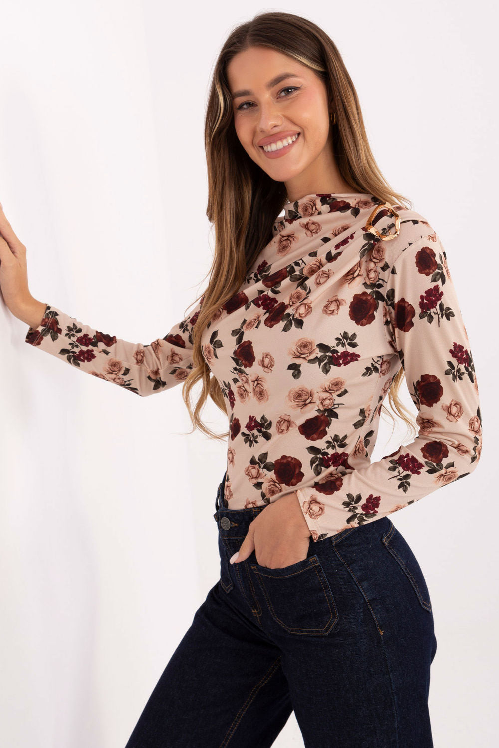 Blouse femme Rue Paris Chemisier Chemisier — beige