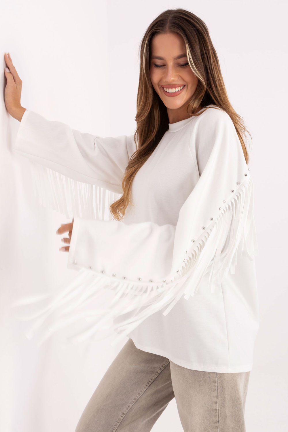 T-shirt femme Factory Price Sweatshirt Sweatshirt — blanc
