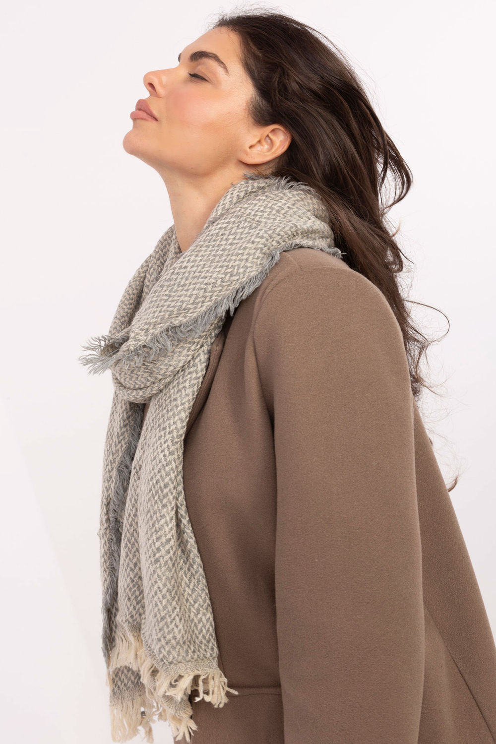 Châle femme AT — gris