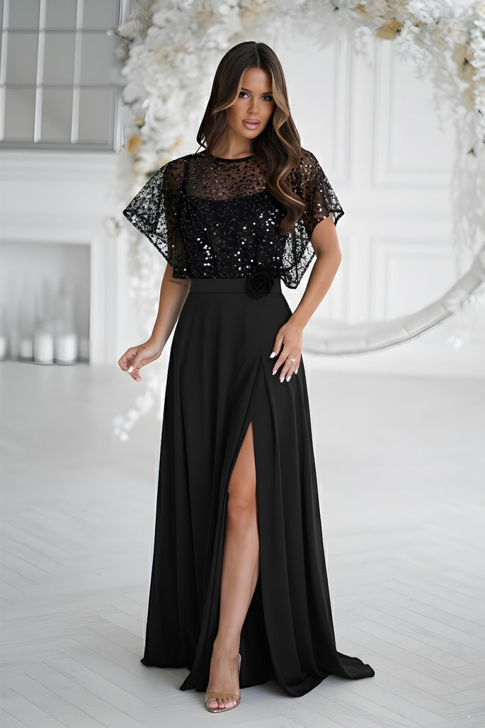 Robe femme Bicotone Longue Longue — noir