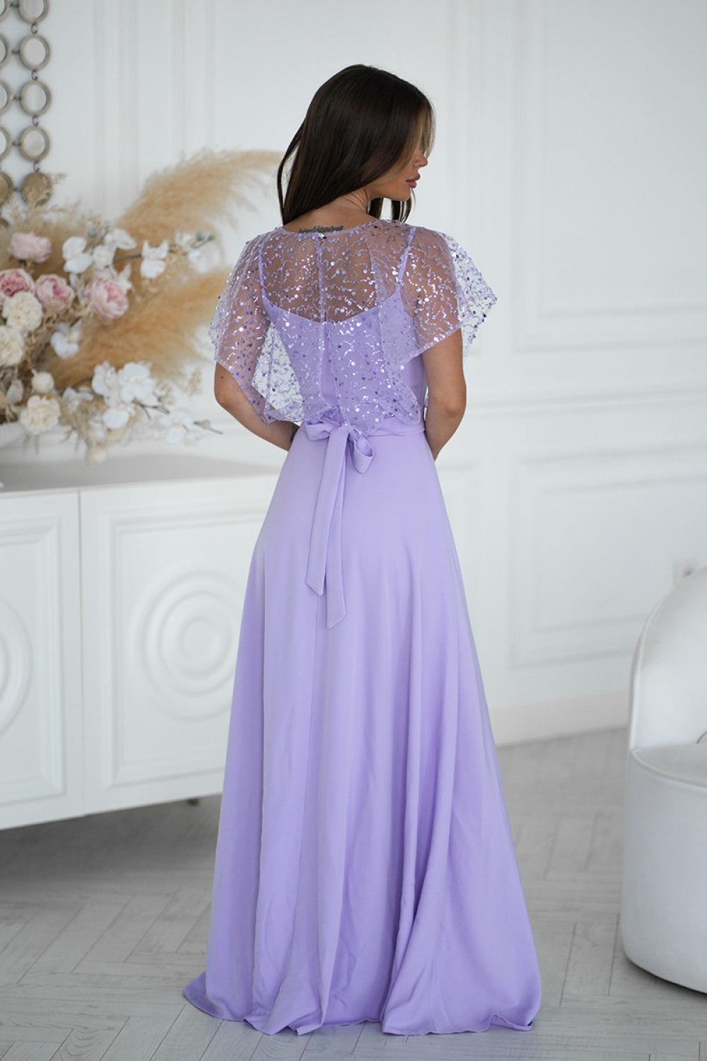 Robe femme Bicotone Longue Longue — violet