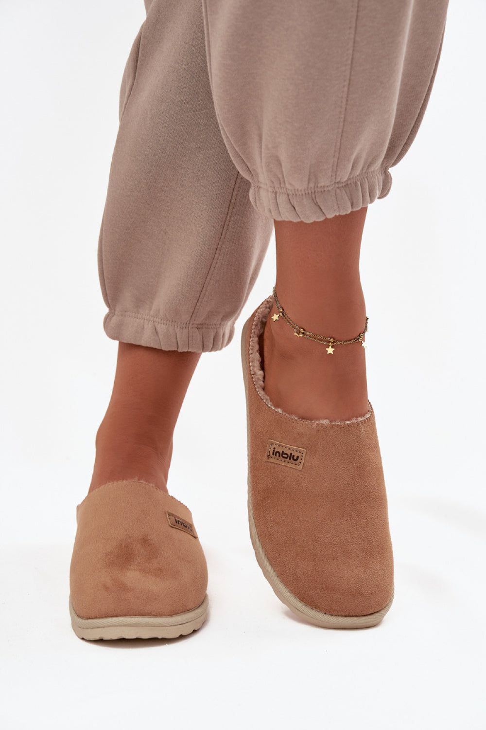 Pantalon femme Step in style Pantoufles Pantoufles — brun