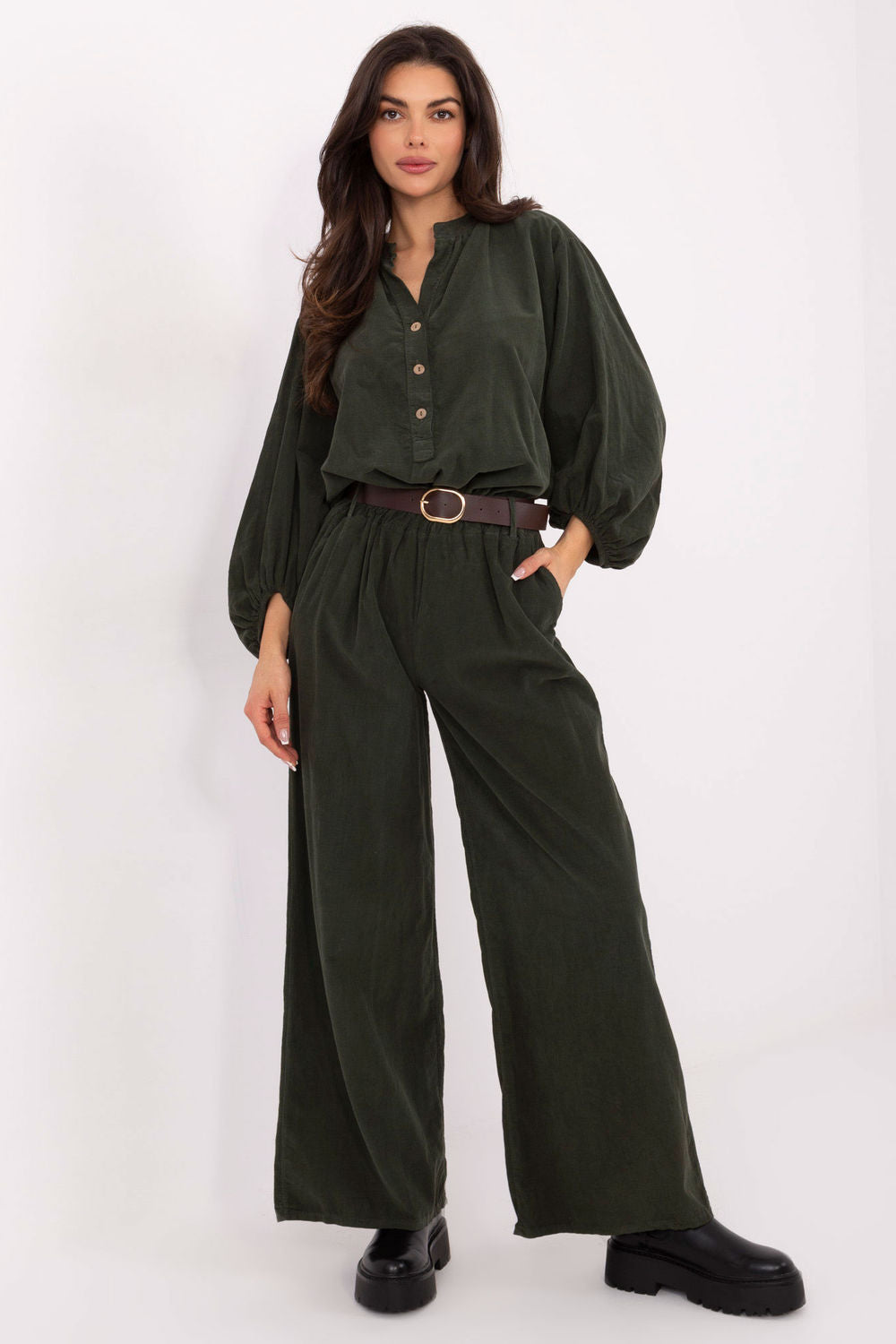 Blouse femme Italy Moda Chemisier Chemisier — vert