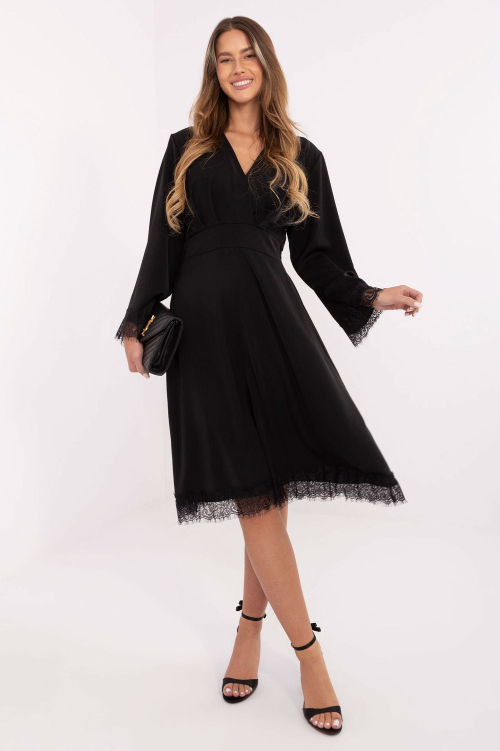 Robe femme Italy Moda De Cocktail De — noir