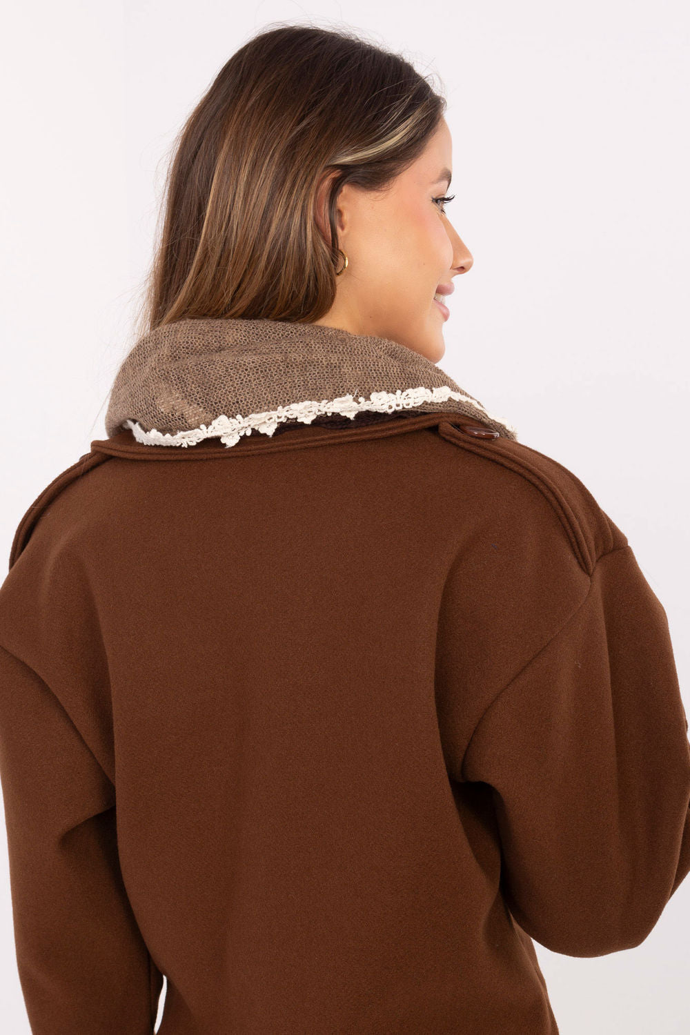 Foulard femme AT — brun