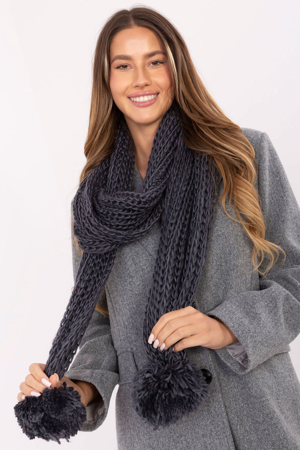 Châle femme AT — gris