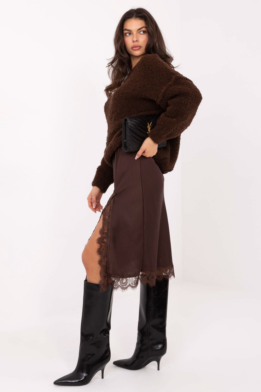 Jupe femme Rue Paris — brun