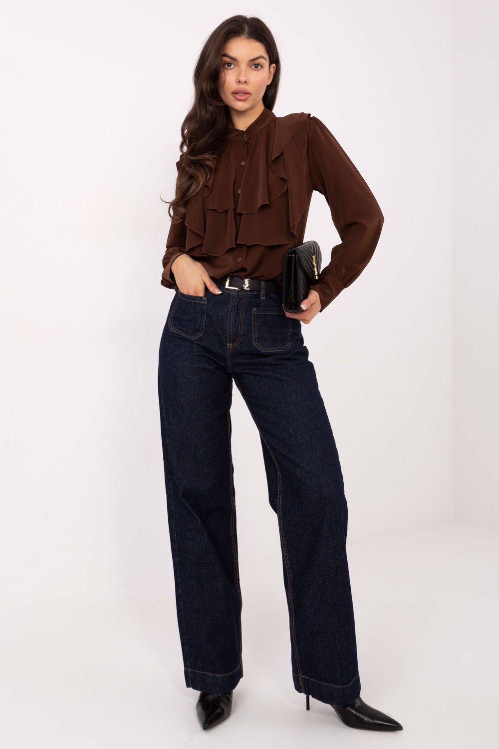 Blouse femme Rue Paris — brun