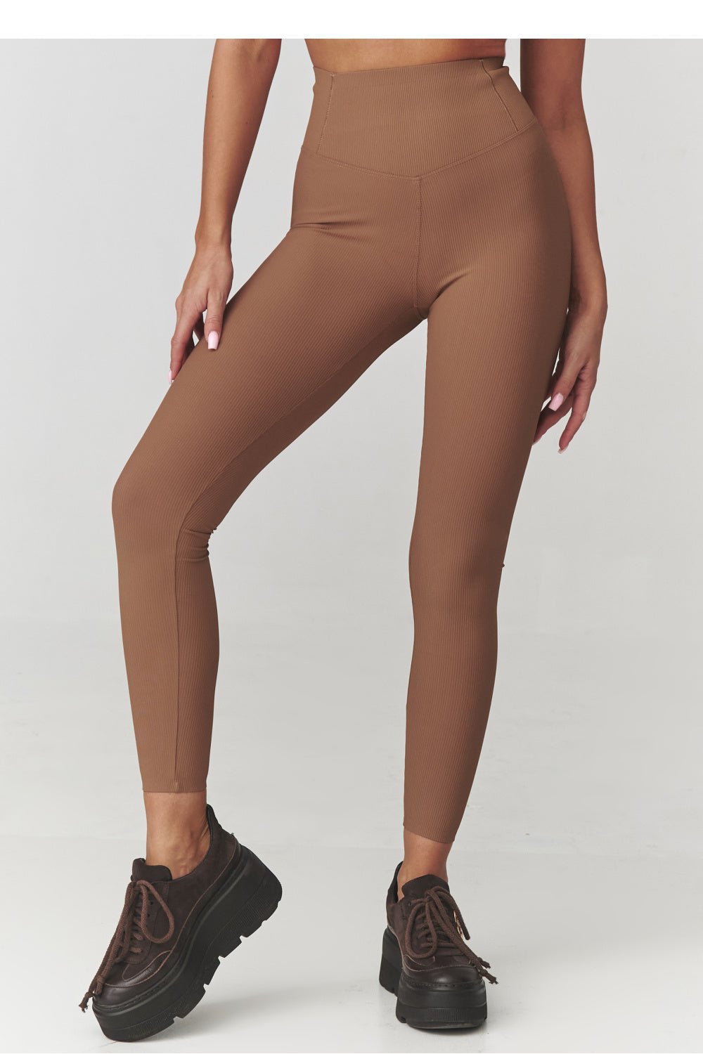 Chaussures à talons femme Makadamia Leggings Longues Leggings — brun