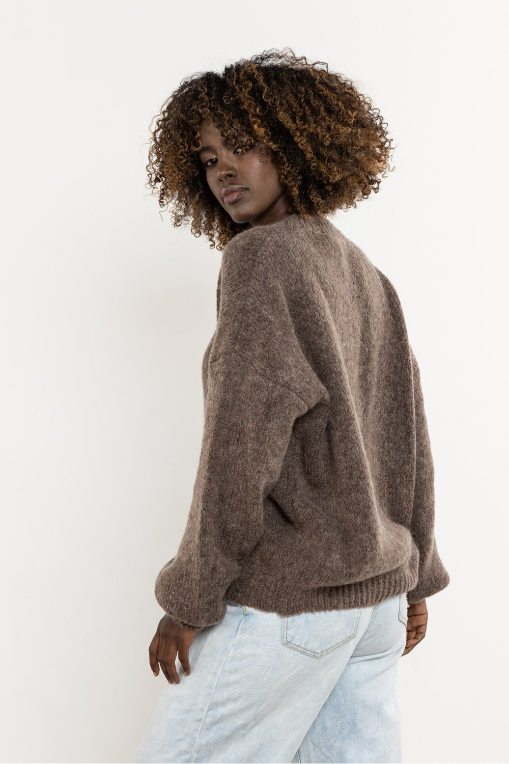 Pull femme awama Chandail Chandail — brun
