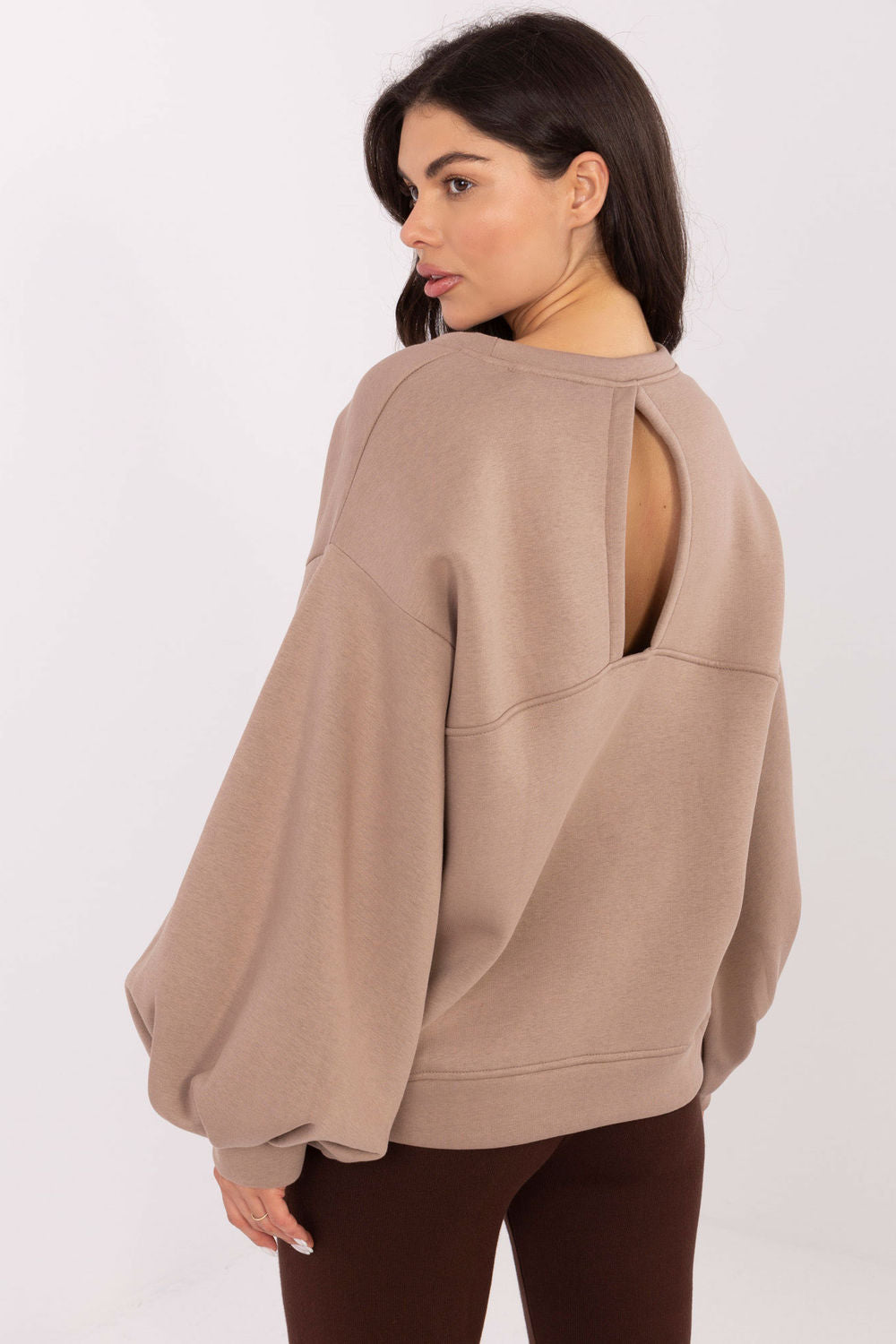 T-shirt femme Rue Paris Sweatshirt Sweatshirt — beige