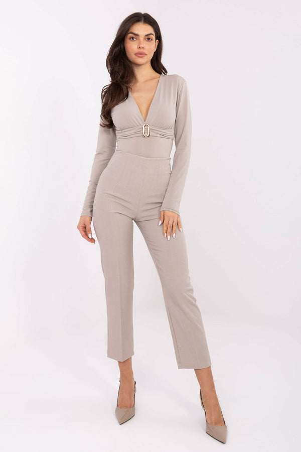 Chaussures à talons femme Rue Paris Pantalon Pantalon — beige