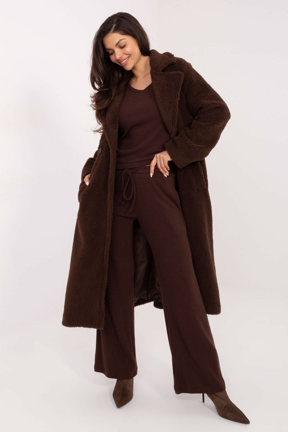 Pull femme Factory Price Chandail Chandail — brun