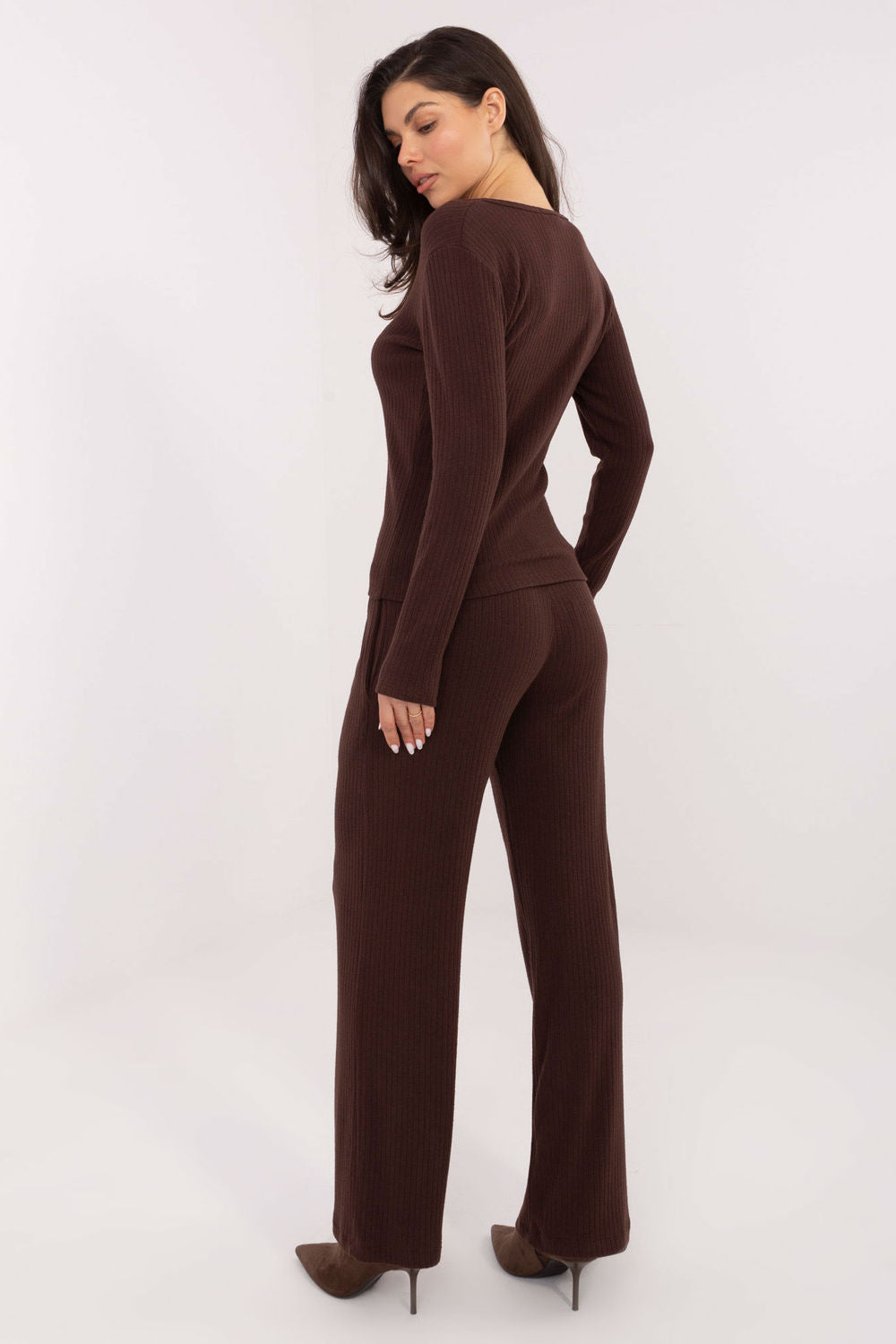 Chaussures à talons femme Factory Price Pantalon Pantalon — brun